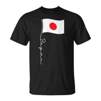 Poste De Bandera De Japón Elegante Bandera Patriótica Japonesa Camiseta unisex - Regaloses