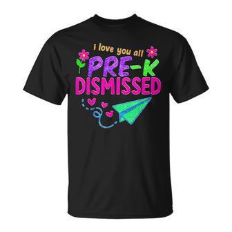 Pre-K Dismissed Cute Last Day Of School Teacher Student T-Shirt - Thegiftio UK