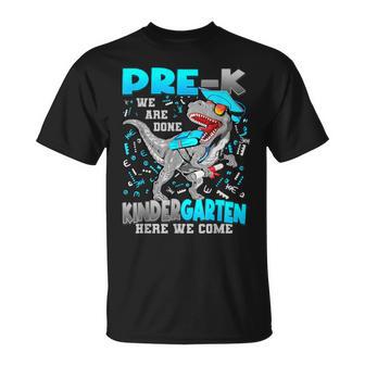 Preschool Graduation 2025 Pre-K Graduate Boys Kids Dinosaur T-Shirt - Monsterry UK