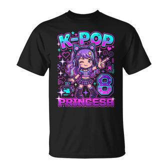 Princesa Kpop 8 Años Cumpleaños Niña Anime K-Pop Camiseta unisex - Regaloses