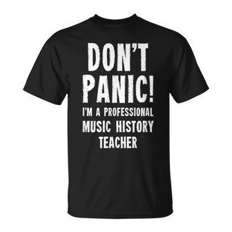 Profesor De Historia De La Música Camiseta unisex - Regaloses