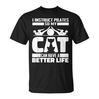 Profesor Gato Yoga Entrenamiento Instructor De Pilates Camiseta unisex - Regaloses