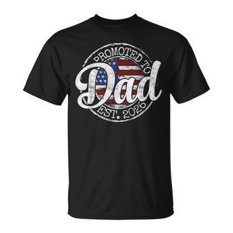 Promoted To Dad Est 2026 Stamp First Time Daddy To Be T-Shirt - Thegiftio UK