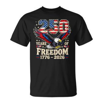 Proud 250 Years Of Freedom Us Liberty Celebration For Men T-Shirt - Thegiftio UK