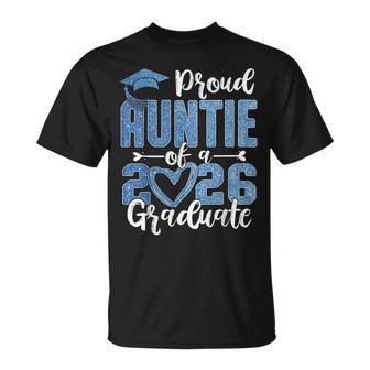 Proud Auntie Of A Class Of 2026 Graduate Senior Graduation T-Shirt - Monsterry DE
