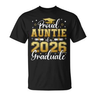 Proud Auntie Of A Class Of 2026 Graduate Senior Graduation T-Shirt | Seseable UK