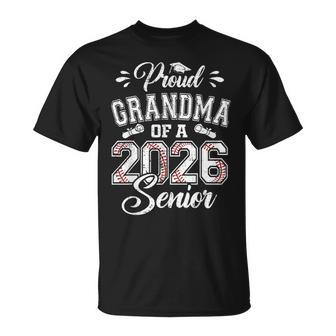 Proud Grandma Of A 2026 Senior Baseball Graduate T-Shirt - Thegiftio