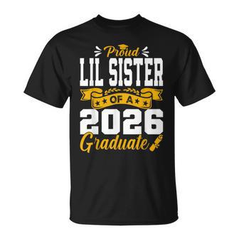 Proud Lil Sister Of A 2026 Graduate T-Shirt - Thegiftio UK