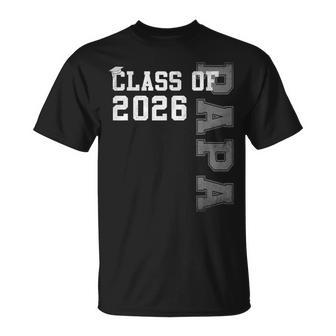 Proud Papa Of A 2026 Graduate Grad Senior Graduation T-Shirt - Thegiftio