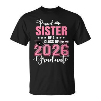 Proud Sister Of A 2026 Graduate Graduation T-Shirt - Thegiftio UK