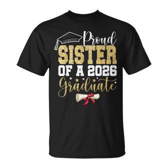 Proud Sister Of 2026 Senior Graduate Family Graduation 2026 T-Shirt - Thegiftio