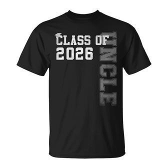 Proud Uncle Of A 2026 Graduate Grad Senior Graduation T-Shirt - Thegiftio
