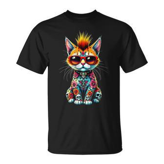 Punk Rock Chat Glam Rock Pour Garçons Enfants Garçons T-Shirt - Cadeauxyz