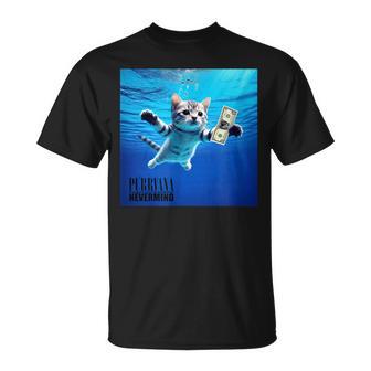 Purrvana Nevermind Cat T-Shirt - Thegiftio UK