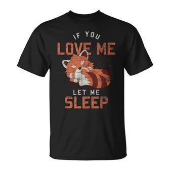 Pyjama Animal Mignon Endormiieste Panda Roux T-Shirt - Cadeauxyz