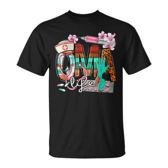 Qma Life Leopard Qualified Medication Aide Nurse Day T-Shirt - Thegiftio UK
