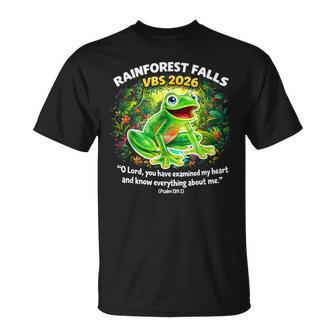 Rainforest Falls Vbs 2026 Frog Vacation Bible School T-Shirt - Thegiftio UK