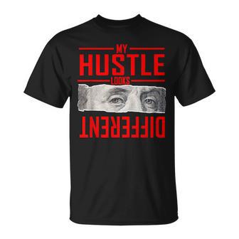 Red My Hustle Look Different Red Graphic T-Shirt - Thegiftio UK