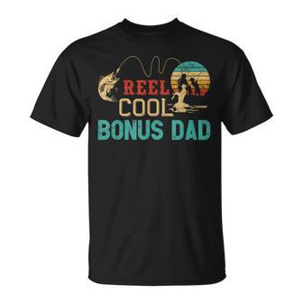 Reel Cool Bonus Dad Fishing Father’S Day Fisherman Dad T-Shirt | Seseable UK