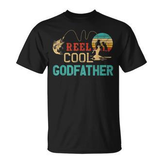 Reel Cool Godfather Vintage Fishing Rod T-Shirt - Monsterry UK