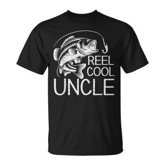 Reel Cool Uncle Fishing Fisherman Fish Lover Father's Day T-Shirt - Monsterry UK