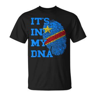 Republic Of Congo It's In My Dna Congolese Flag Drc Congo T-Shirt - Thegiftio UK