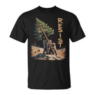 Resist Bear Alt Us National Park Conservation Activism Love T-Shirt - Thegiftio
