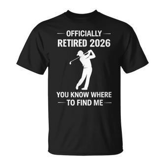 Retired 2026 Golf Retirement Golfer Men T-Shirt - Monsterry UK