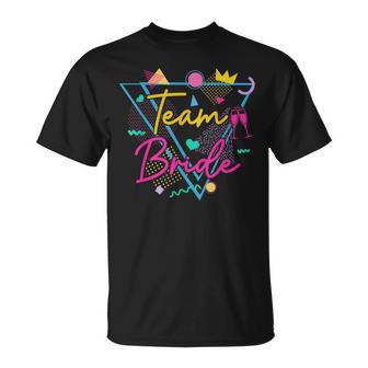 Retro 90Er Jahre Team Braut Junggesellinnenabschied Braut Der 90Er Jahre T-Shirt - Seseable