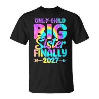 Retro Only Child Expires 2027 Promoted To Big Sister Finally T-Shirt | Seseable UK