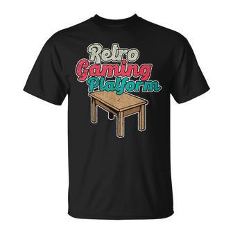 Retro-Gaming-Plattform Für Brettspiel-Liebhaber I Brettspiel T-Shirt - Seseable