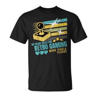 Retro Gamingideojuegosintage 8-Bit Gamer Camiseta unisex - Regaloses
