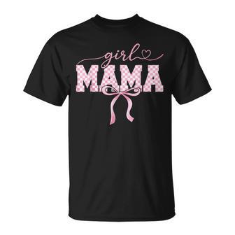 Retro Girl Mama Checkered Kids T-Shirt - Monsterry