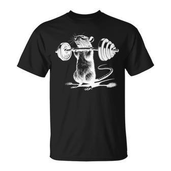 Retro Gym Rat Fitness Culturismo Entrenamiento Levantamiento De Pesas Camiseta unisex - Regaloses