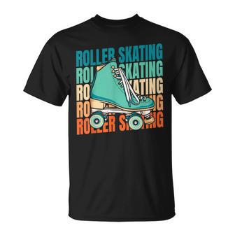 Retro Patinaje Roller Patinar Patinesintage Patinador Camiseta unisex - Regaloses