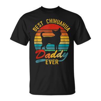 Retro Vintage Best Chihuahua Daddy Ever Chihuahua Dad T-Shirt - Thegiftio UK
