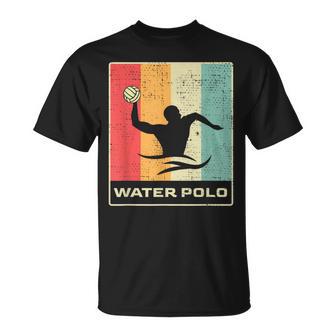 Retro Waterpolo Jugador En Divertido Waterpolo Camiseta unisex - Regaloses