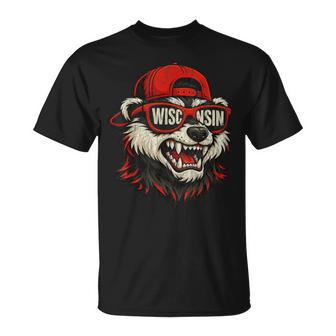 Retro Wisconsin Wi Vintage Athletic Sports T-Shirt - Monsterry