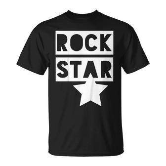 Rock Star Monochrome Kids For Rock 'N' Roll Boys & Girls T-Shirt - Monsterry