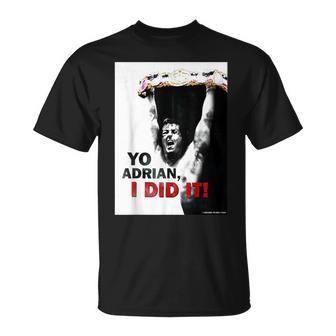 Rocky Yo Adrian Ich Hab's Geschafft T-Shirt - Seseable