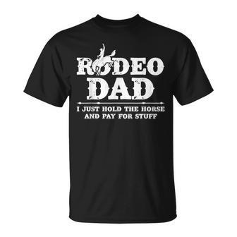 Rodeo Dad Dad Of A Rodeo Rider Dad Rodeo Father T-Shirt - Thegiftio UK