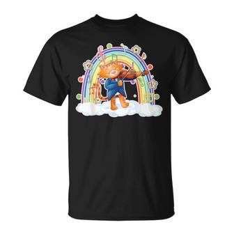 Ropaiolín Niño Niñaiolín Gato Con Arco Iris Camiseta unisex - Regaloses