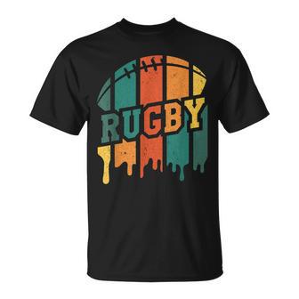 Rugby Jugador Retro Rugby Entrenador Deporte Fútbol Rugby Fans Camiseta unisex - Regaloses