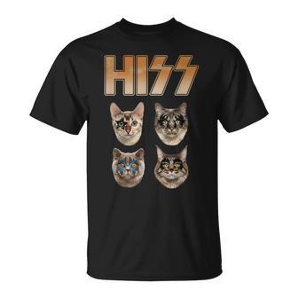 Hiss Rocktars 猫と子猫 Tシャツ - Kawaiitshirt
