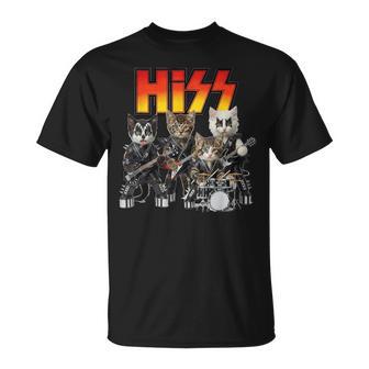 Hiss Kitten Rockers Cat Rock T-Shirt | Seseable UK
