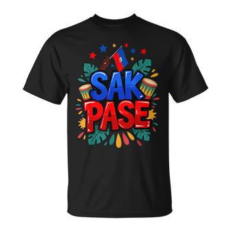 Sak Pase Haitian Creole Pride Haiti Flag Heritage T-Shirt | Mazezy