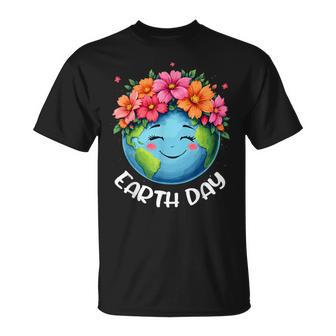 Save Planet Nature Flowers Every Day April 22 Earth Day T-Shirt - Monsterry