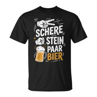 Scheretein Paar Bier Lustiges Bier Humor Party Beer T-Shirt - Seseable