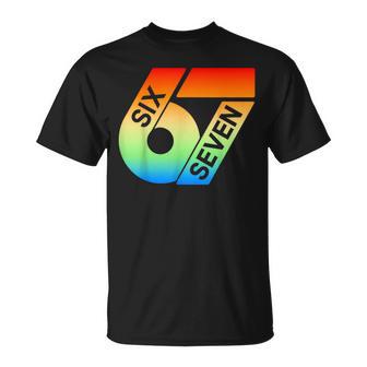Seisiete 67 Colorido 6 7 Gen Alphalang Divertido 6-7 Meme Camiseta unisex - Regaloses