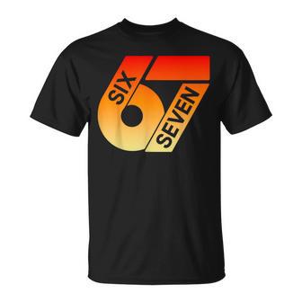 Seisiete 67 Colorido 6 7 Gen Alphalang Divertido 6-7 Meme Camiseta unisex - Regaloses